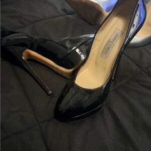 Jimmy Choo Patent Black Stilettos